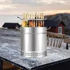 Barbecue Hanging Grill Barbecue Bucket Grill Portable Furnace with 28 Skewers