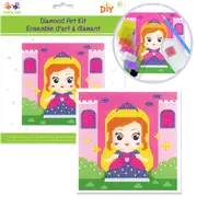 MultiCraft Krafty Kids Kit: DIY Diamond Art Kit-Princess