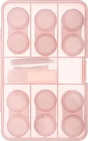 [PLAFOPE] Travel-Sized Case Compact Portable Cosmetic Organizer Leakproof Seal for Home Outdoor Use