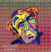 Ken Kesey 60's Unexplored Frontiers BLOTTER ART perforated tabs psychedelic art
