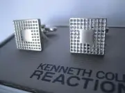 Kenneth Cole Reaction Cufflinks, Mesh / Grid Pattern