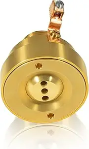 Swimming Pool Spa Brass Deck Jet Fountain 3 Hole Nozzle with Ground Lug,Suitable for All Occasions of Fountains,Landscapes and Gardens