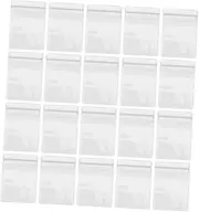HOODANCOS 100pcs Jewelry Bag Organizer Clear Wrap Sealable Self Covers Saving Bags Transparent Large Storage Plastic Pouches for Jewelry Pvc