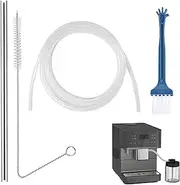 Milk Tube Bush - 2 M Milk Tube Suction Silicone Pipe - Milk Tube Suction with Cleaning Brush Applicable to 3 Mm Super-Automatic Espresso Coffee Machine Seta-au