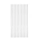 12pcs Kebob Skewers 35cm x 3.2mm x 0.8mm Stainless Steel Flat BBQ Grill Sticks