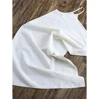 在飛比找ETMall東森購物網優惠-2023夏季白色棉麻連衣裙寬松打底中長款新款內搭吊帶背心女士
