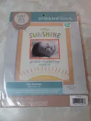 Dimensions Cathy Heck Hello Sunshine Embroidery Kit 8"X10" Gift Baby Shower new