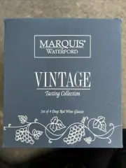 Marquis By Waterford, Vintage Tasting Collection Set Of 4 Deep Red Wine Glasses