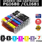 7x 680XXL 681XXL 680XL 681XL Ink For Canon PIXMA TS8160 TS8260 TS8360 TS9160