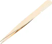 HAKIDZEL Eyelash Tweezers with Comb Stainless Steel Lash Applicator Tool for Easy False Eyelash Application for Beginners and Makeup Lovers Multi Functional and Convenient