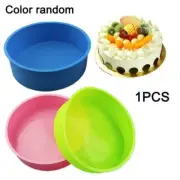 8Inch Round Silicone Non-stick Cake Pan Bread Baking For Kitchen Mould Tray -AU1