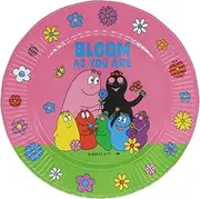 Ken Onishi BPK-810 Barbapapa Melamine Plate Colors in Bloom Pink Φ6.7 inches (170 mm)