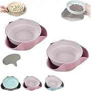 Shell Collecting Snack Bowl, Pistachio Bowl with Shell Storage, Nut Snack Bowl with Trash Can, Double Peanut Bowl, Nut Bowl with Shell Storage, Pistachio Dish, Pistachio Serving Bowl (B-2PCS)