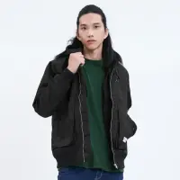 在飛比找momo購物網優惠-【5th STREET】男裝 立體袋假兩件式外套(黑色)