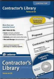 Contractor's Library: Forms on CD [Adams] (CD-ROM) New