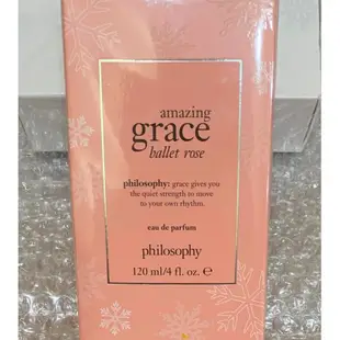 Philosophy (肌膚哲理) 香水 [ 純淨優雅 芭蕾玫瑰 兩款可選 ] Pure Grace 120ml 全新