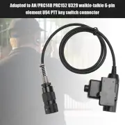 Adapted to AN/PRC148 PRC152,29 Radio 6Pin Element U94 PTT Key Switch Connector