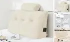 Headboard Wedge Pillow with Neck Roll Pillow Large Headboard Pillow Twin Wedge