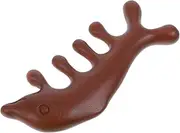 WOFASHPURET Dolphin Shaped Sandalwood Scalp Massage Comb Natural Hair Care Tool for Relaxing Head and Neck Massage Portable Lightweight Design for Home Travel Use
