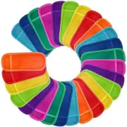 27 Reusable Popsicle Holders in 9 Colors Freezer Ice Pop Sleeves