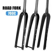 700C Full Carbon Fiber Gravel Road Bicycle Thru Axle QR Hard Fork Disc V Brake