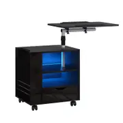 Black Bedside Table Bedroom Furniture Nightstand