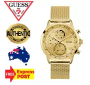 GUESS PORTER W1310G2 ALL GOLD MESH BAND STAINLESS STEEL WOMENS WATCH NEW IN BOX