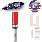2-Flute 1/2" Diameter Flush Trim Router Bit for Vibration-Free Operation