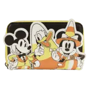 Disney Mickey & Friends Candy Corn Zip Around Wallet Loungefly