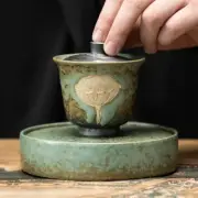 Tea Set Cover Bowl Ceramic Chinese Kung Fu Tea Set Accessories Tea Cup