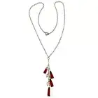 925 Solid Sterling Silver Cherry Baltic Amber Designer Chain Nice Necklace 16 in
