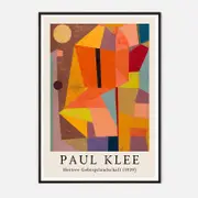 Galrie Vintage Paul Klee's Heitere Gebirgslandschaft (1929)-Vibrant Abstract Art Print, Black Frame, A0 84 x 119cm (33 x 47inch)