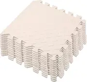 Tignapoo 12pcs EVA Foam Mat Interlocking Foam Tiles Playground Flooring Puzzle Mat Multiple Colors Anti-Skid Mat with Finishing Border