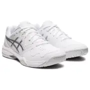 ASICS Women's Gel-Dedicate 7 Tennis Shoes, White/Pure Silver US 8.5