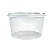 200 X 100Ml Clear Plastic Sauce Containers With Lids Takeaway Grazing Container