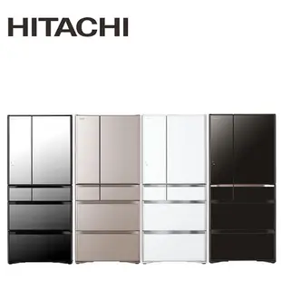 HITACHI 日立 676L 日製變頻一級琉璃六門冰箱 RXG680NJ