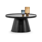 Adan Black Round Coffee Table