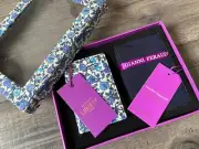 GIANNI FERAUD LIBERTY PRINT CARDHOLDER & SOCKS BOXED GIFT SET BNWT