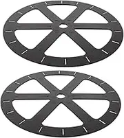 FUNOMOCYA 2pcs Round Rotating Display Plate Floor Mirror Turntable Iron Frame for DIY Craft Show Racks