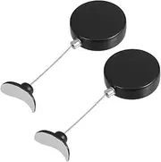 SHINEOFI 2pcs Remote Controller Security Cable Retractable Anti-Lost Steel Wire Rope High-Strength Cable Lock Remote Controller for Safety