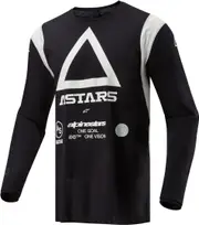 Alpinestars Techdura Motocross Jersey, black, Size L for Men