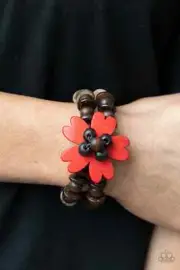 Paparazzi TROPICAL FLAVOR red bracelet