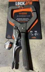 LockJaw 11” C-Clamp Vise Grip Automatic Self Adjusting Locking Excellent Pliers