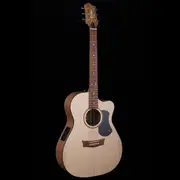 Pratley Classic OM Cutaway Acoustic Guitar, Solid Bunya Top & Maple Back/Sides