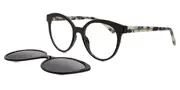Oval Clip-On TR90 Women’s Glasses Online Black Size 50 - Lenses Included - Private Health Rebate - Blue Light Block - SmartBuy Collection