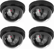 Sentry CCTV 4X Immitation Dummy Fake Dome CCTV Camera Fake Security Cams With Flashing Red LED Light
