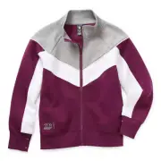 Girls’ $30 Xersion Magenta Full-Zip Fleece Sweatshirt Size 10-12 NEW WITH TAGS