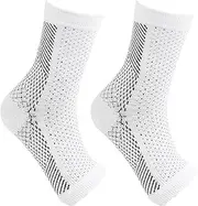 Foot Neuropathy Socks,Toeless Compression Socks for Travel Breathable - Thin Sport Socks, Comfortable Ankle Socks for Nerve Damage, Ankle, Running