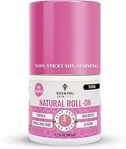 Bee&You Apicare Natural Roll-On - Light and Fresh Cooling 100% Natural with Anatolian Propolis, Shea Butter and Mineral Zinc - Prevent Bad Odor (for Women)