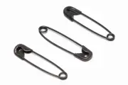 Safety Pins (GUN METAL) #00 3/4" (1440) Pcs, GREAT FOR HAND TAGS, CRAFTS & MORE